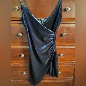 Forever 21 Blue Velvet Bodycon Dress